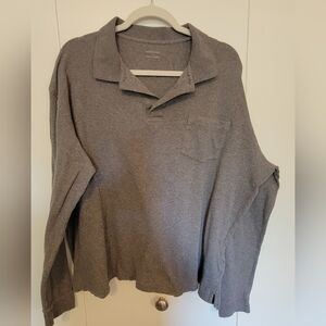 Croft & Barrow Heather Gray Polo Shirt